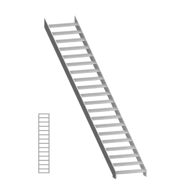 Straight stair