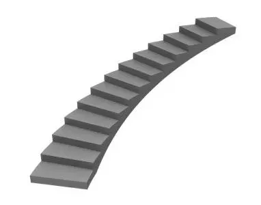 Curved stair
